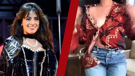 camila cabello nip slip|Camila Cabello suffers wardrobe malfunction on The One Show。